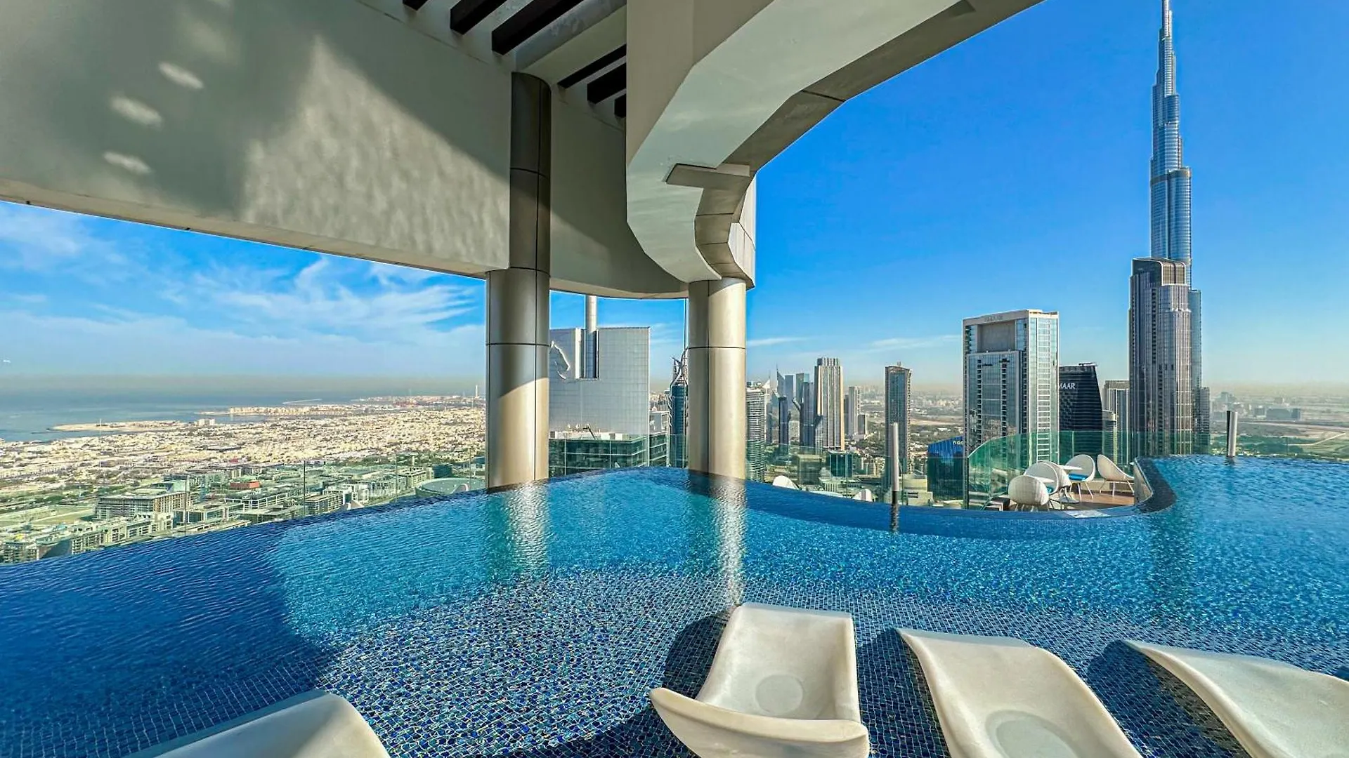Elite Rooftop Pool And Burj Khalifa Panorama Balcony 2Br Apartment In Paramount Hotel Midtown Dubai 0*,