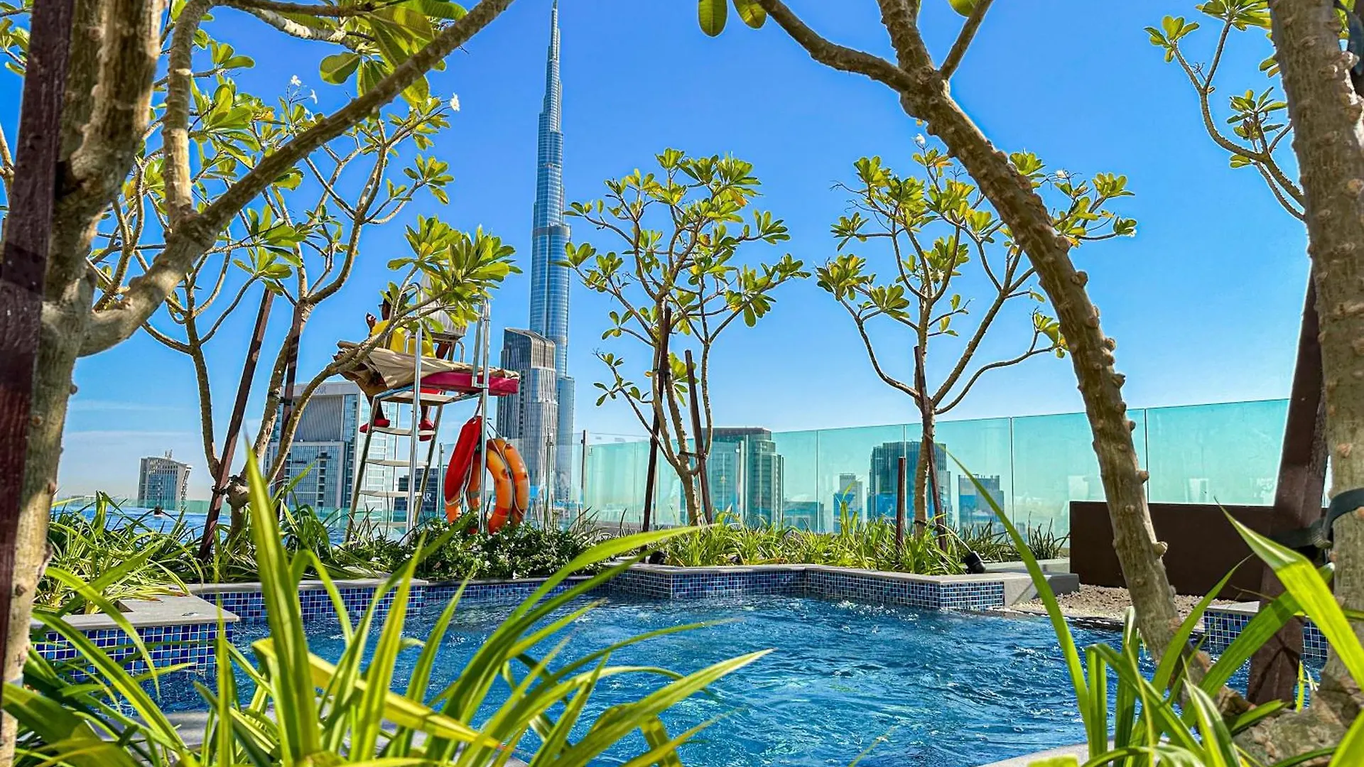 Elite Rooftop Pool And Burj Khalifa Panorama Balcony 2Br Apartment In Paramount Hotel Midtown Dubai 0*,