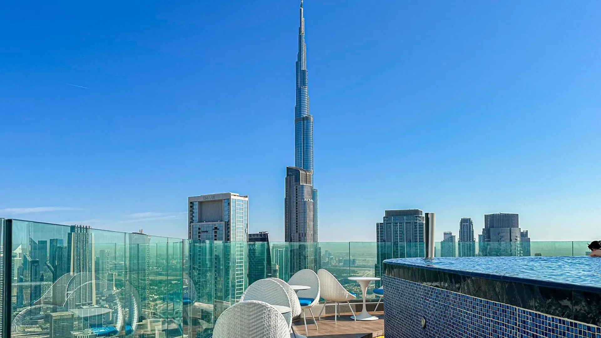 Elite Rooftop Pool And Burj Khalifa Panorama Balcony 2Br Apartment In Paramount Hotel Midtown Dubai