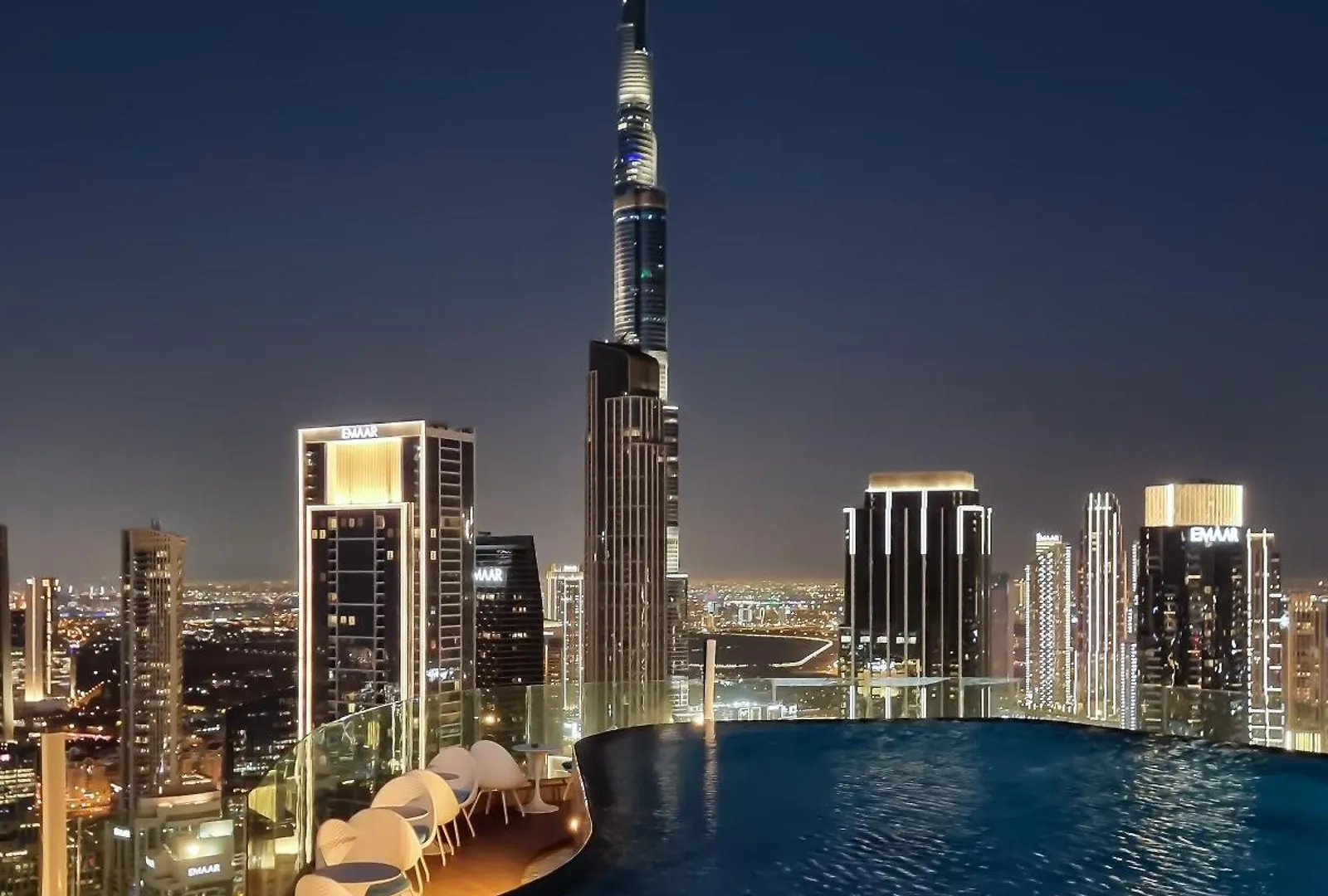 Elite Rooftop Pool And Burj Khalifa Panorama Balcony 2Br Apartment In Paramount Hotel Midtown Dubai