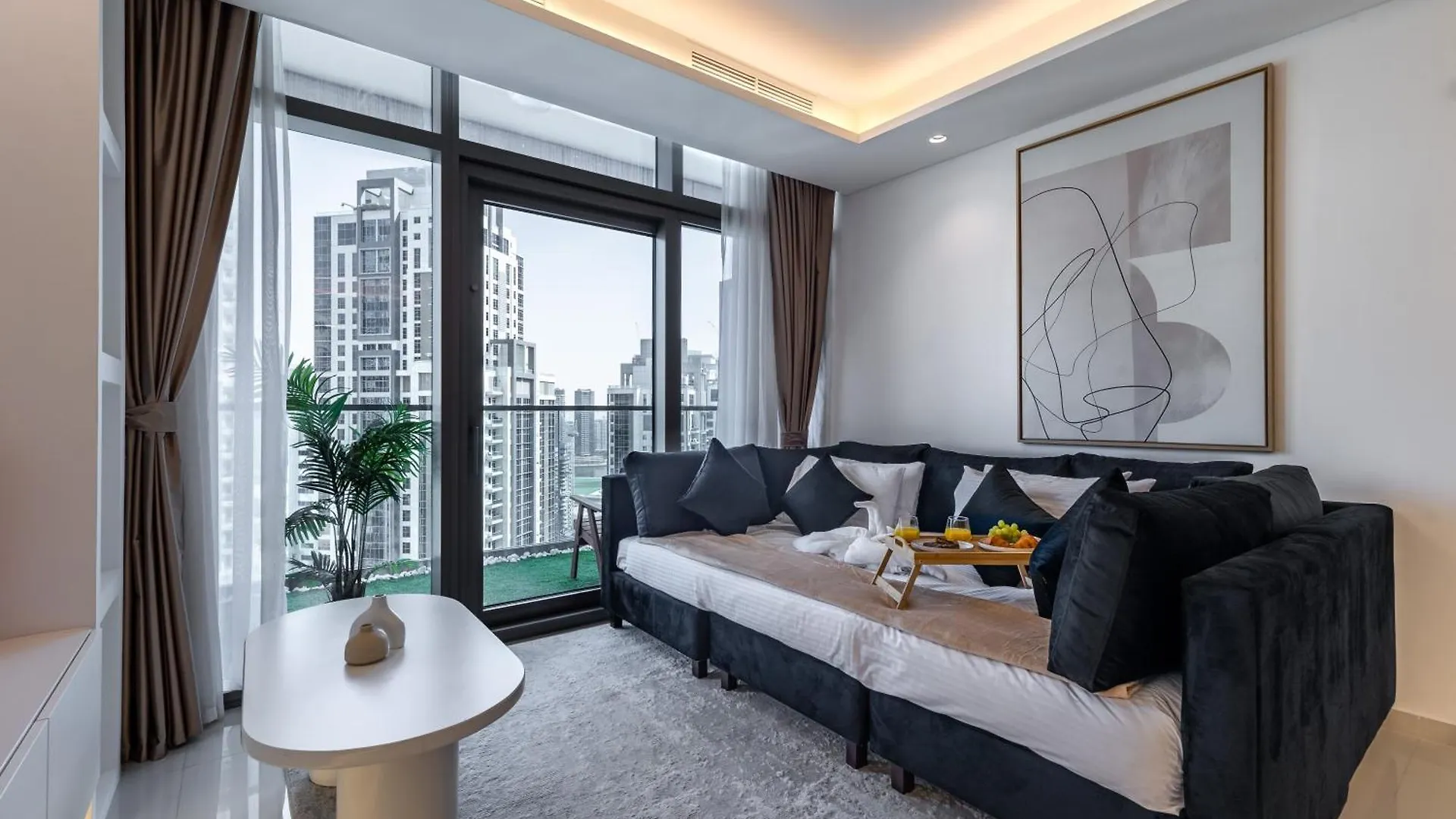 Elite Rooftop Pool And Burj Khalifa Panorama Balcony 2Br Apartment In Paramount Hotel Midtown Dubai